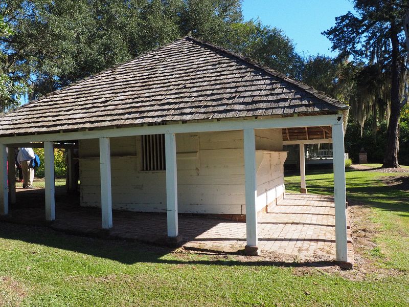 The milk house had shaded ventilation