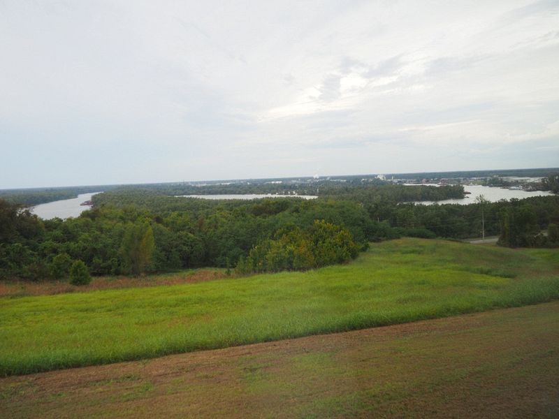 A view of the Mississippi and Yazoo Rivers from the Confederate forts