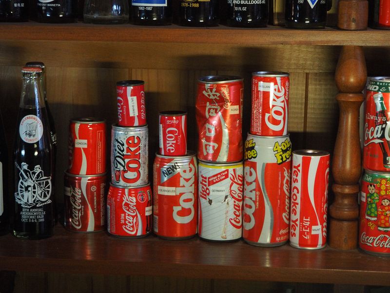 Coke cans from around the world