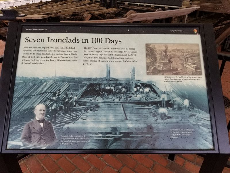 James Eads built 7 ironclads in only 100 days