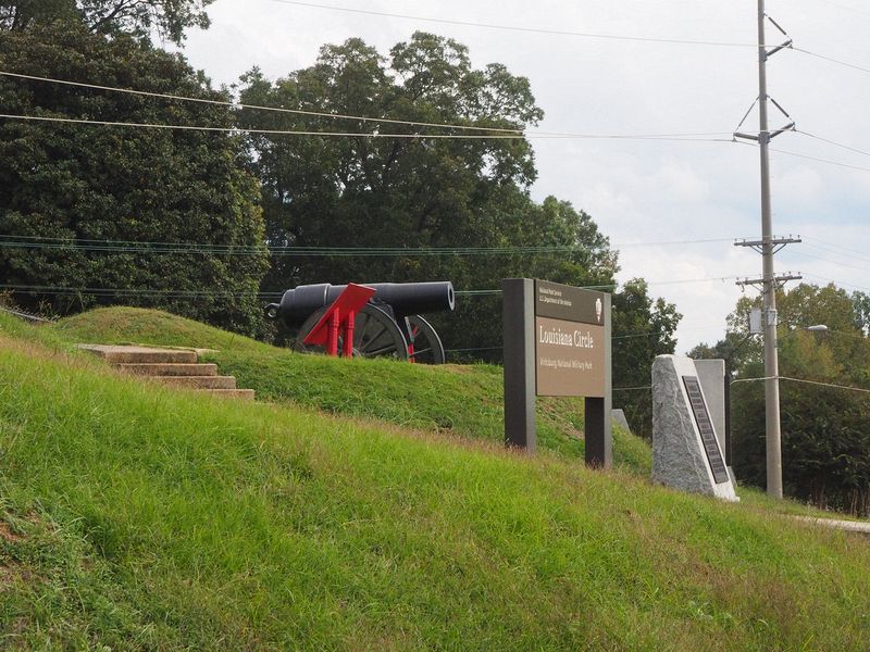 One of the Confederate forts overlooking river traffic