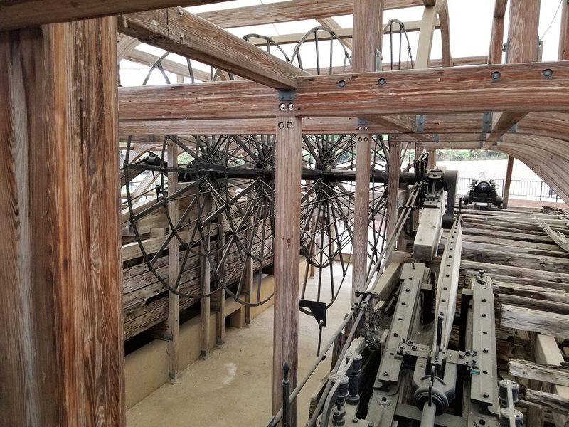 The paddle wheel was protected inside the iron cladding