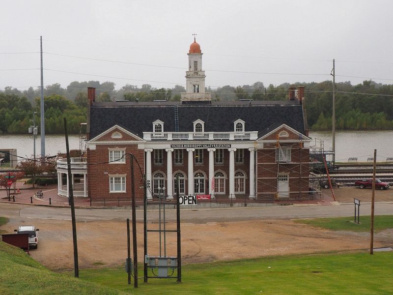 The Yazoo and Mississippi Valley railroad station from 1907