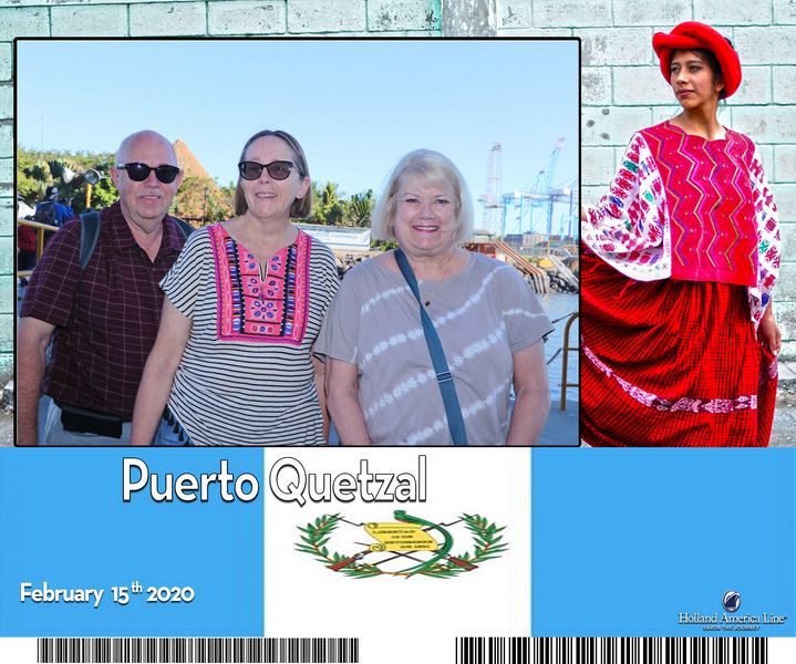 Pete, June, and Linda at Puerto Quetzal 2