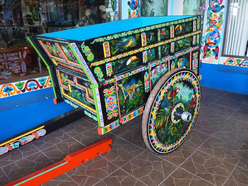 Elaborate ox cart