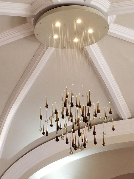 A modern looking chandelier