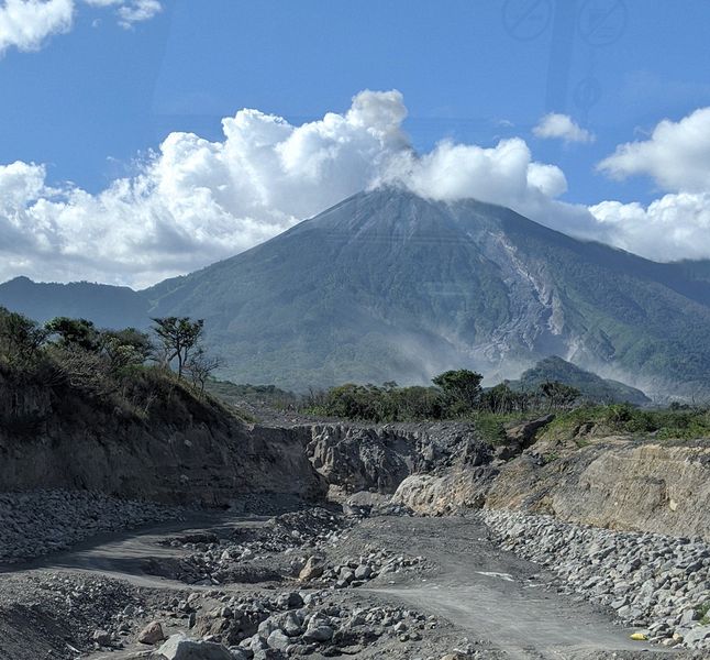 Lava flow from the 2018 Volcan de Fuego eruption