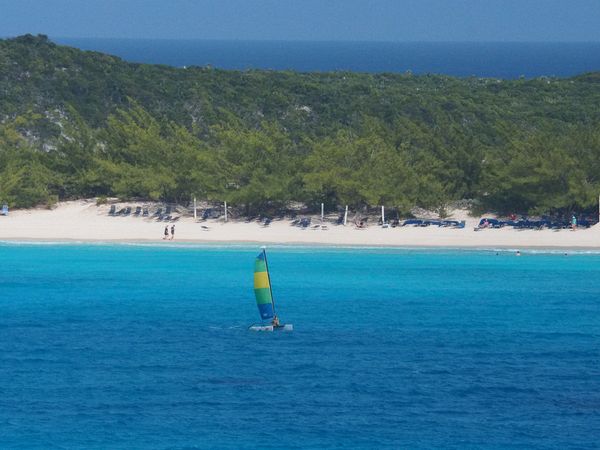 Lone sailboat