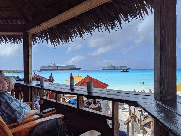 View from one of the bars on the beach