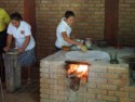 Tortillas cooked on an open fire