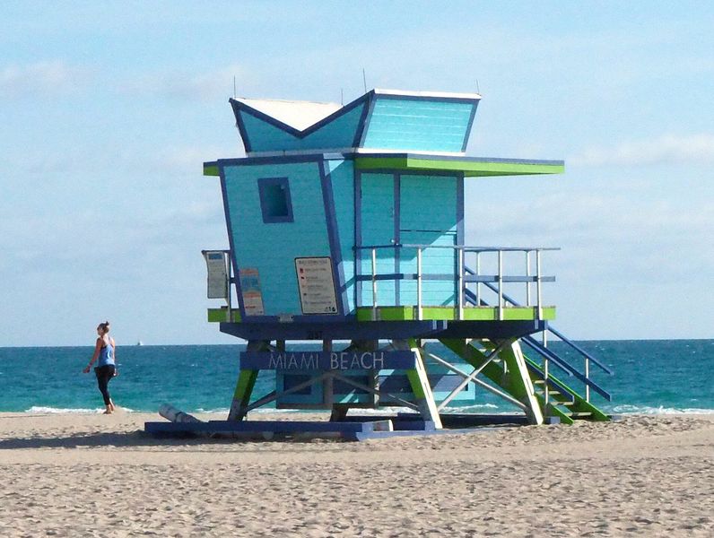 Miami Beach life guard shack