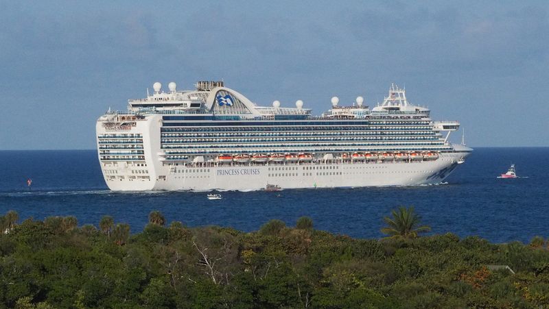 The Crown Princess leaves port before we do