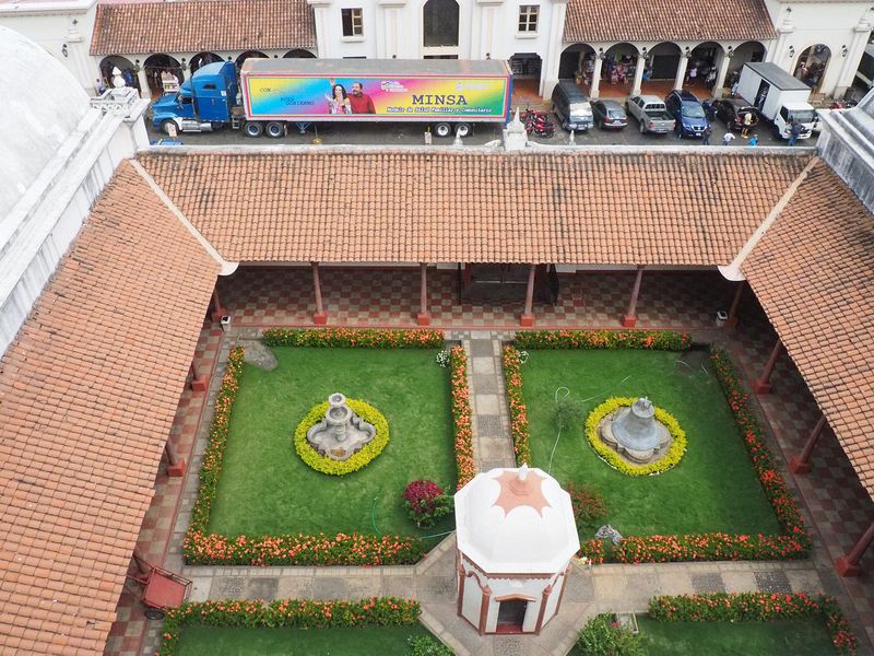 The cloister of the church