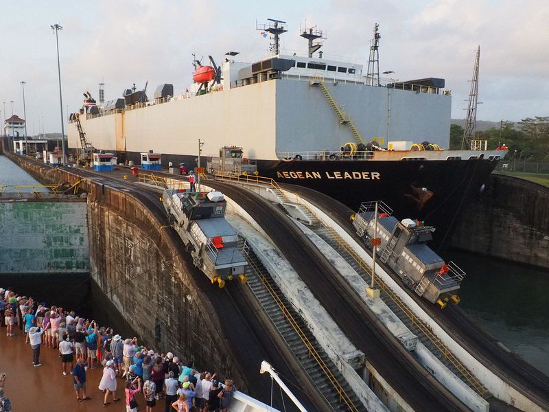 Locomotives going up and down