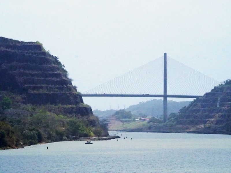 The Culebra Cut and Puente Centenario bridge