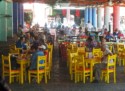 As we arrive in Tapachula, we see an outdoor restaurant
