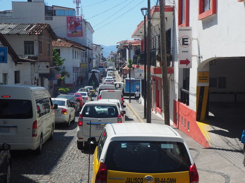 Traffic jam downtown