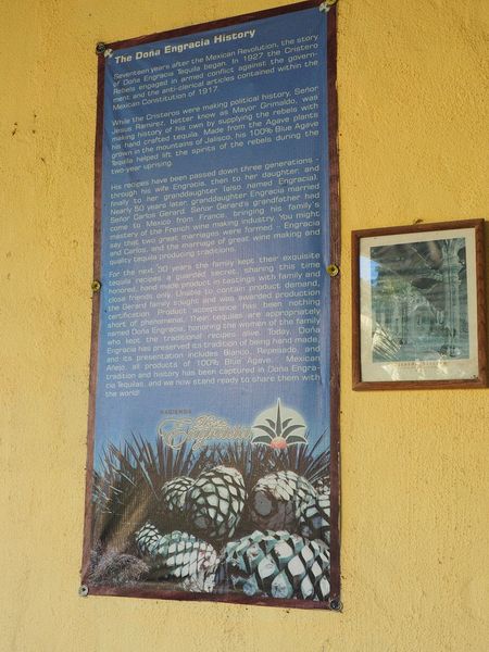 We arrive at the Dona Engracia Tequila distillery