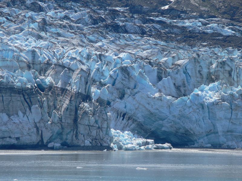 Striations on the Lamplugh Glacier