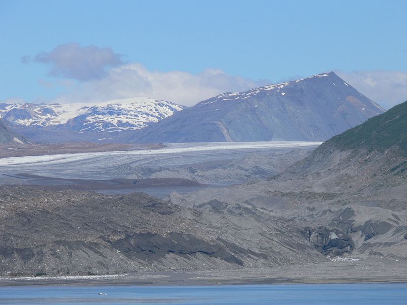 The dirty Grand Pacific Glacier