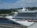 The Golden Princess is also at the pier