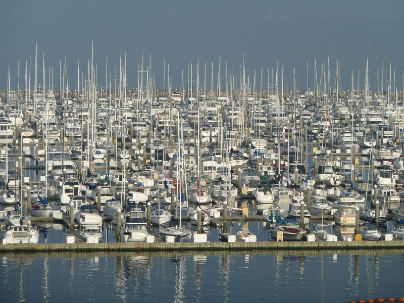 We are back by the marina in Seattle