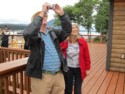 Livingston takes a picture of an eagle