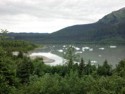 Small icebergs from the Mendenhall Glacier