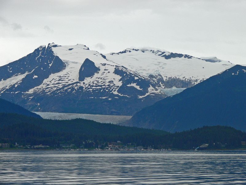 Mendenhall Glacier in the distance