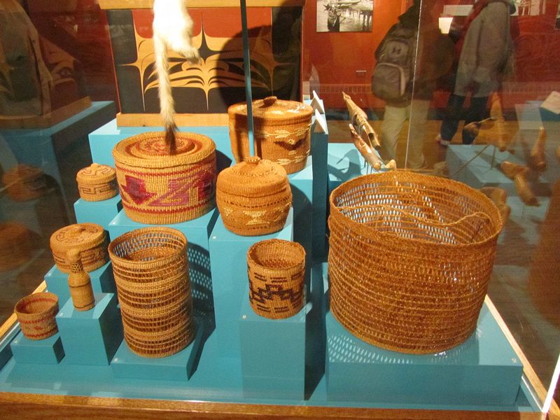 Baskets made from cedar wood