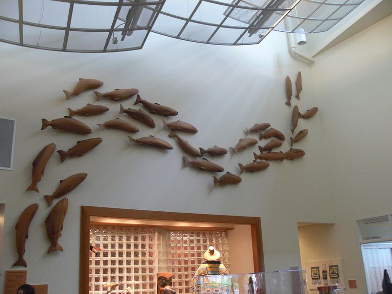 A school of fish art piece