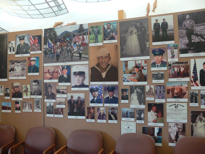 Exhibit about Native Americans that served in the military