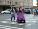 Is that a fairy crossing the street