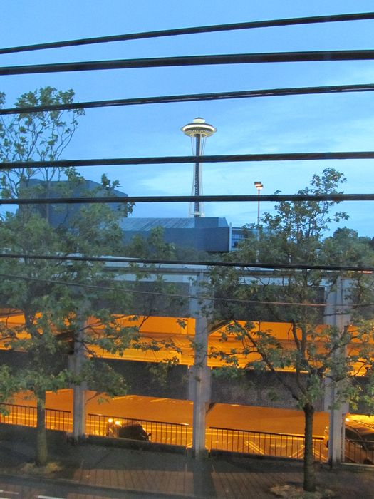 Space Needle at dusk