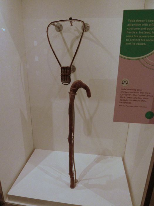 Yoda's cane and pendant from Star Wars V