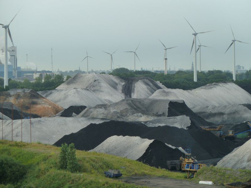 Coal piles