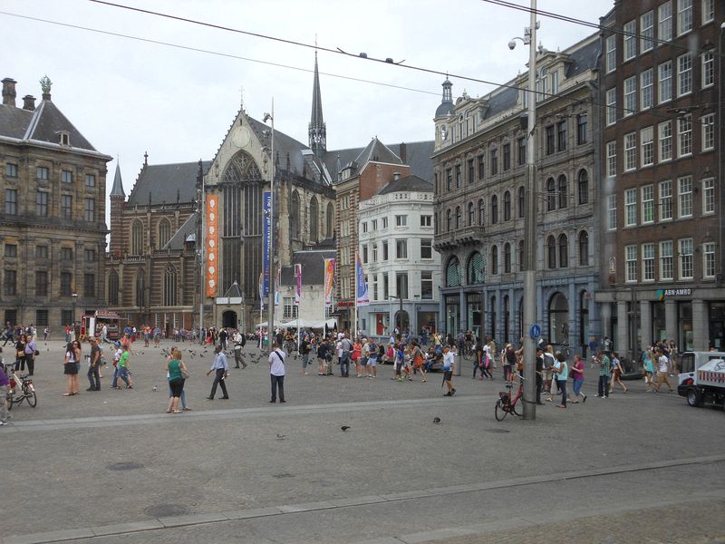 Dam Square in central Amseterdam