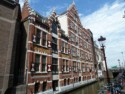 Old brick building with shutters