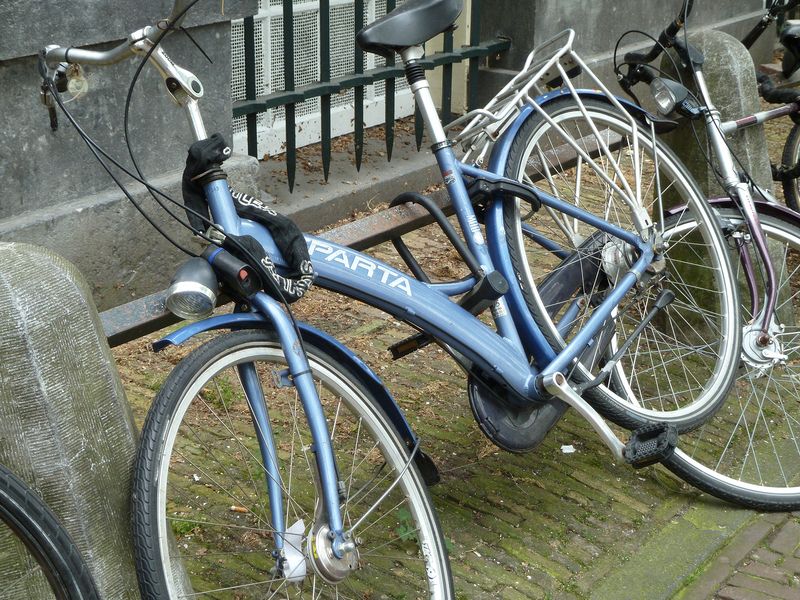 Our guide told us you had to triple-lock bicycles