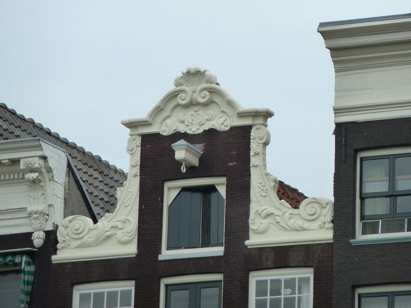 Typical hoist hook at the gable of a house