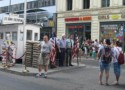 Get your picture taken at a recreation of the checkpoint