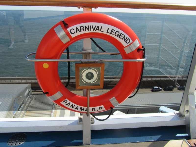 Carnival Legend life preserver