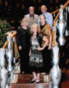 Formal portrait on the stairs of all five of us