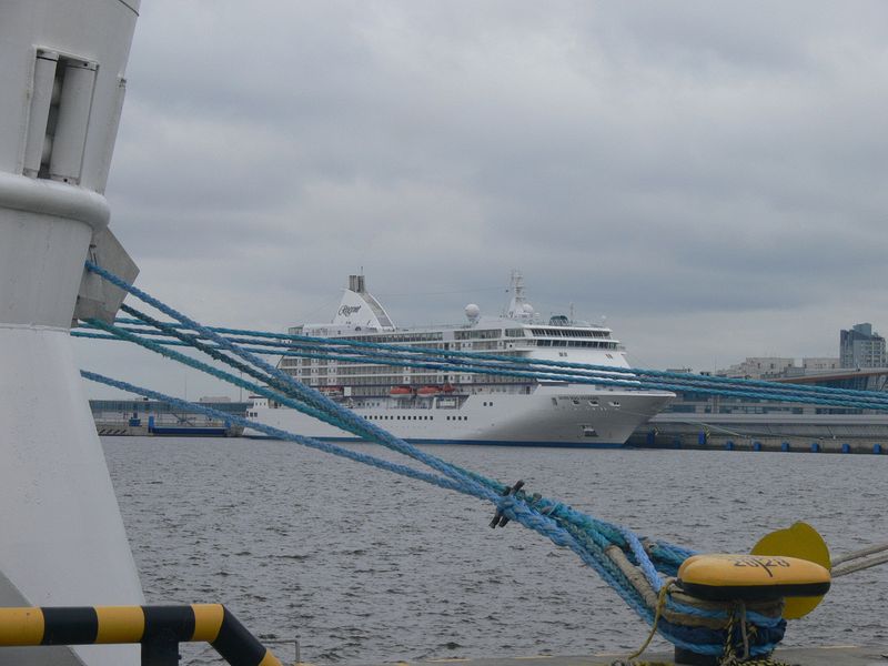 View of another ship in St Petersburg