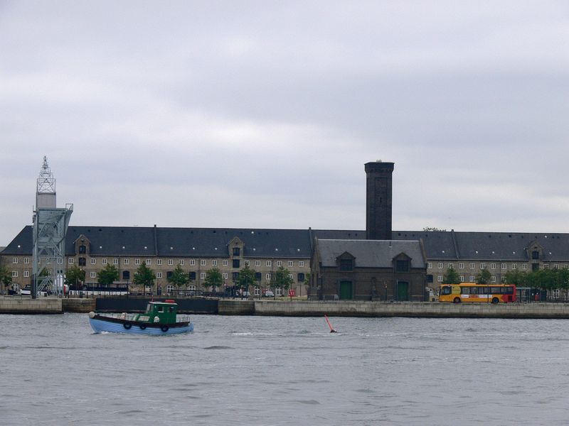 A boat in the harbor