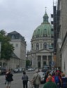 Our tour group walks towards the Marble Church