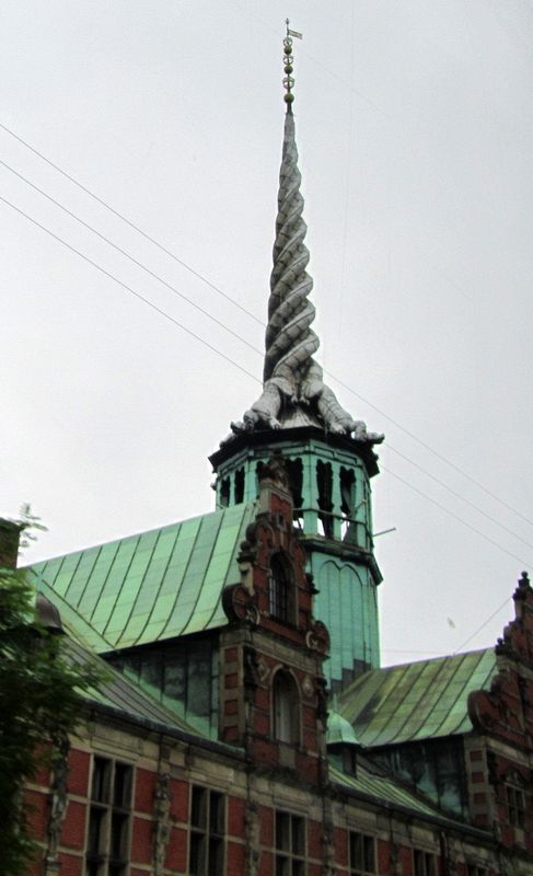 The Borsen's dragon spire