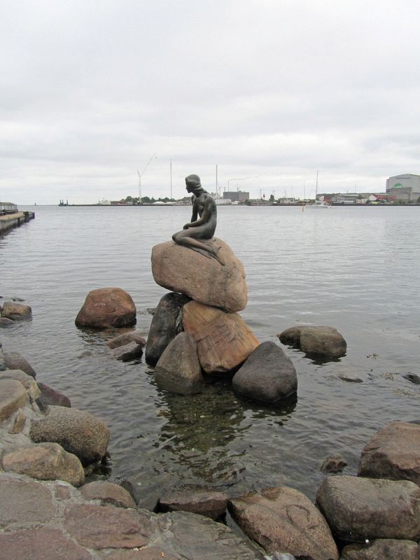 The statue of the Little Mermaid