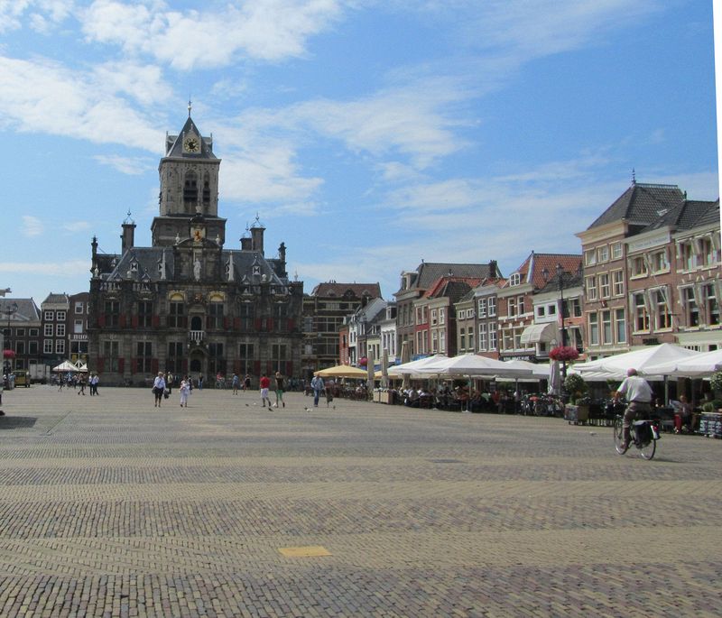 Delft Town Hall in the Markt Square