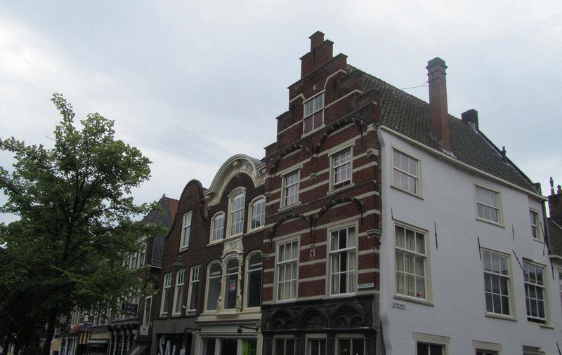 Stepped gables on houses